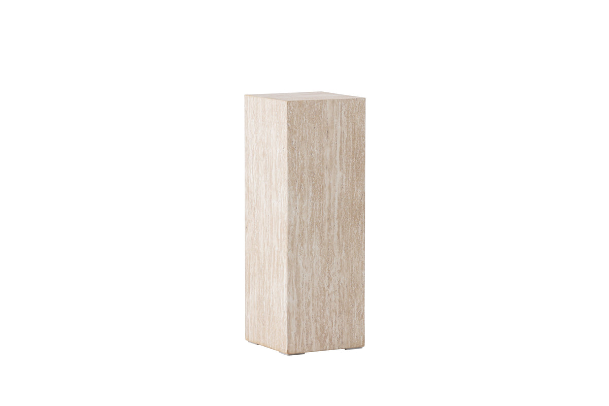 Ramsvik sidobord 23x65 cm beige med travertinimitation, FSC 100 %