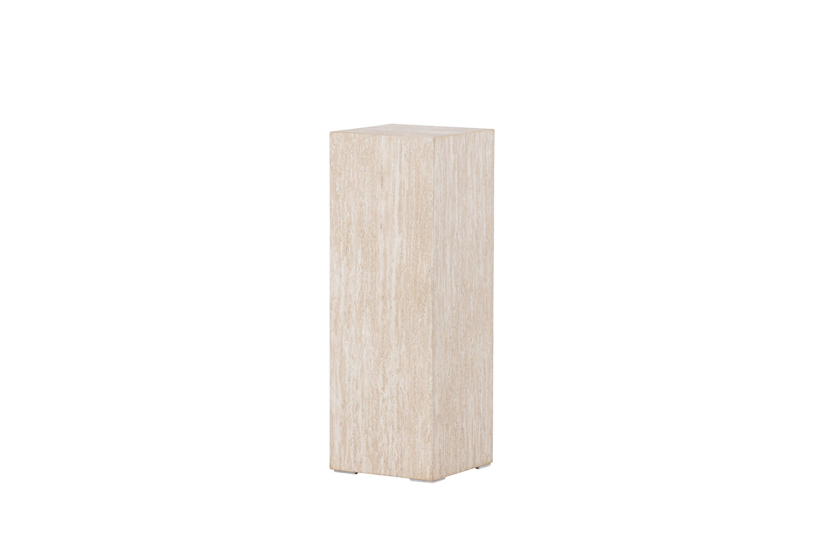 Ramsvik sidobord 23x65 cm beige med travertinimitation, FSC 100 %