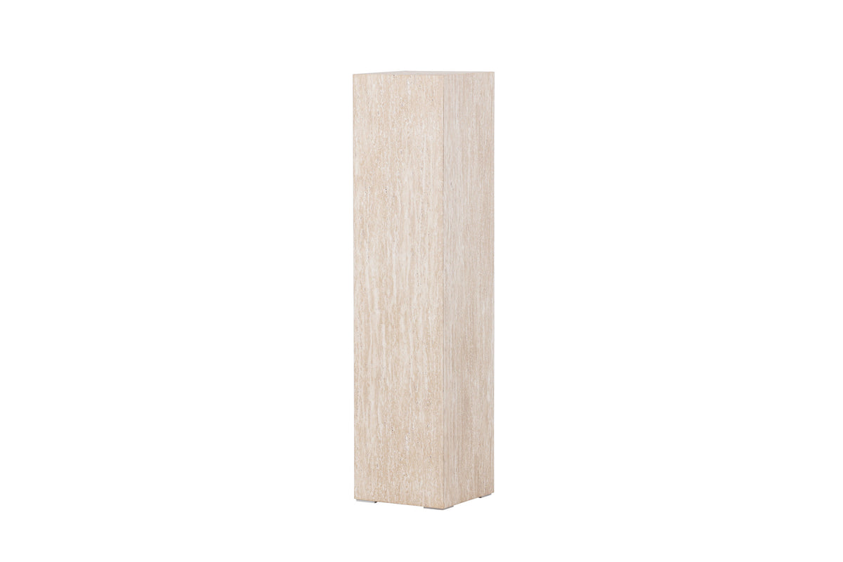 Ramsvik sidobord 23x95 cm beige med travertinimitation, FSC 100 %
