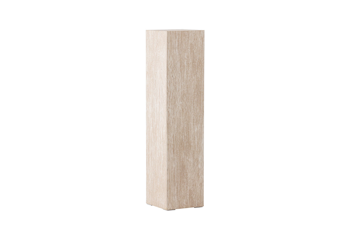 Ramsvik sidobord 23x95 cm beige med travertinimitation, FSC 100 %