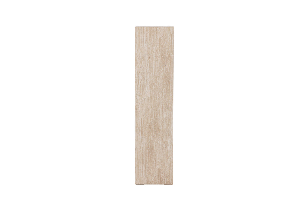 Ramsvik sidobord 23x95 cm beige med travertinimitation, FSC 100 %