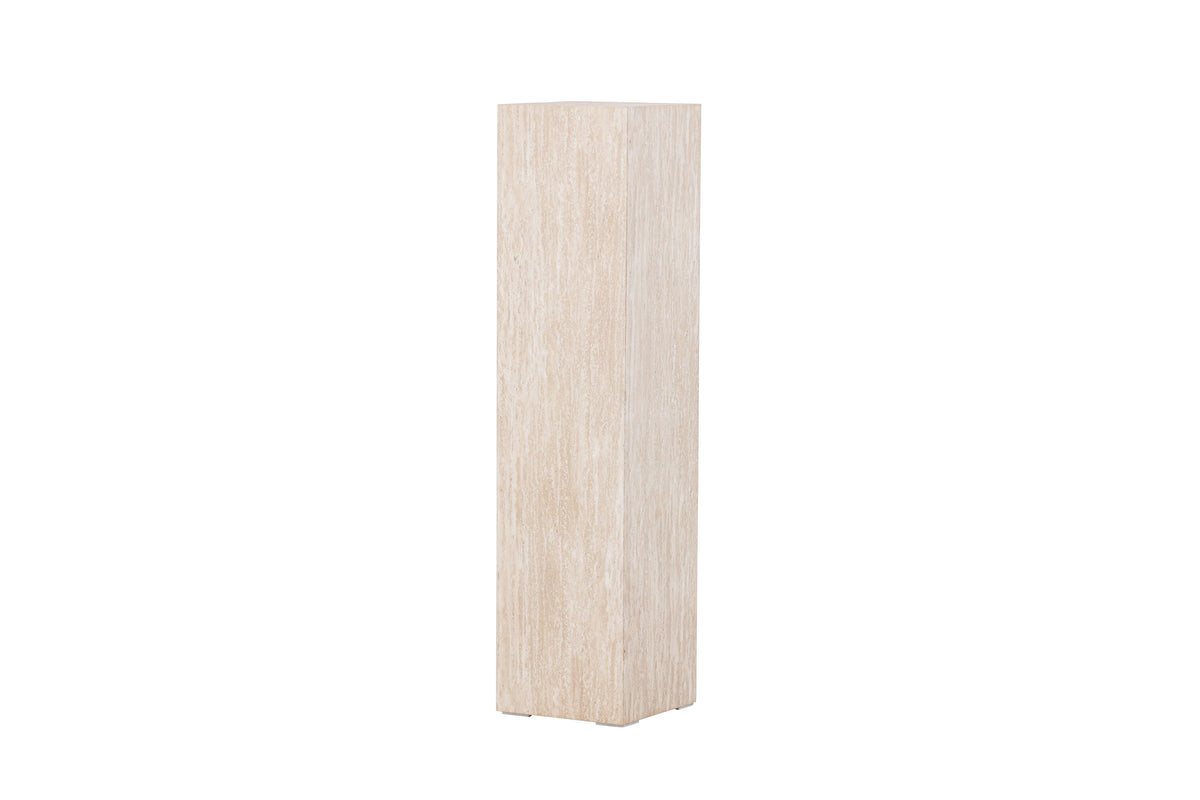 Ramsvik sidobord 23x95 cm beige med travertinimitation, FSC 100 %