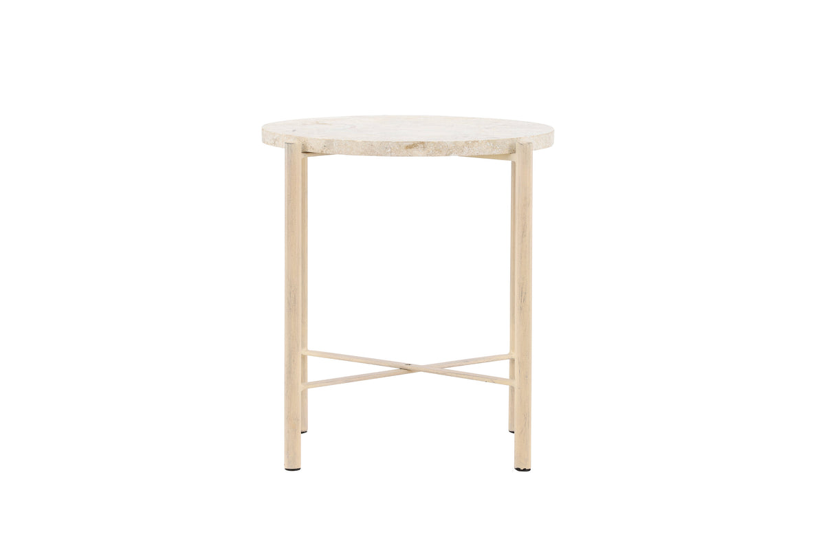 Sandhamn soffbord Ø40 cm beige mactansten