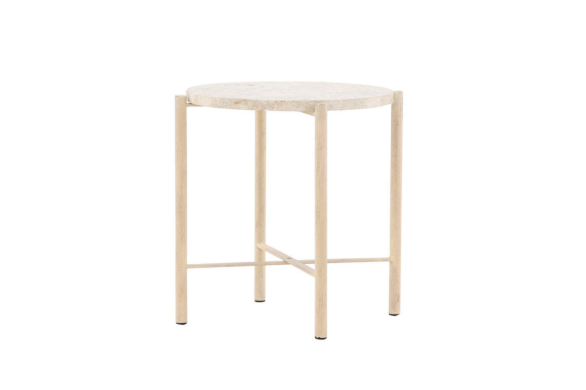 Sandhamn soffbord Ø40 cm beige mactansten