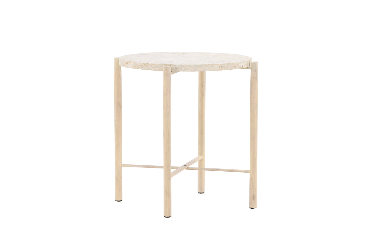Sandhamn soffbord Ø40 cm beige mactansten