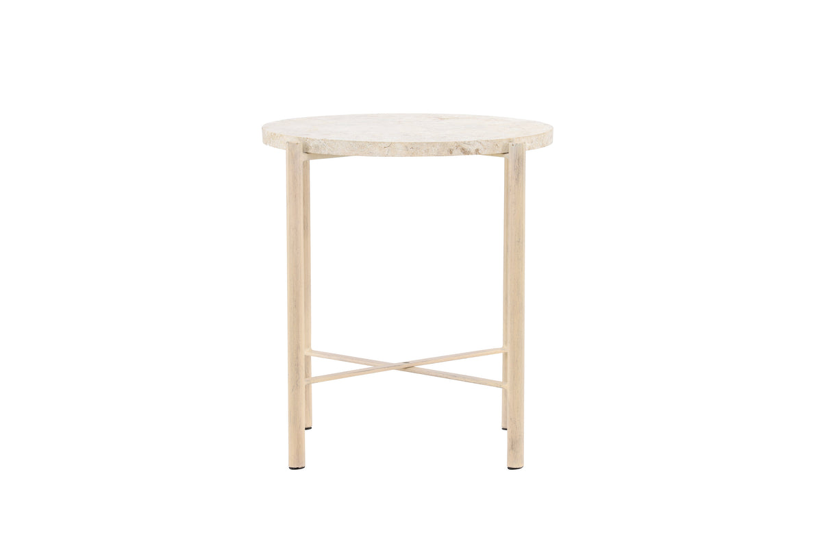 Sandhamn soffbord Ø40 cm beige mactansten