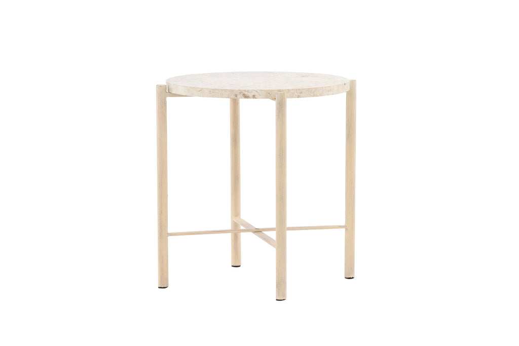 Sandhamn soffbord Ø40 cm beige mactansten