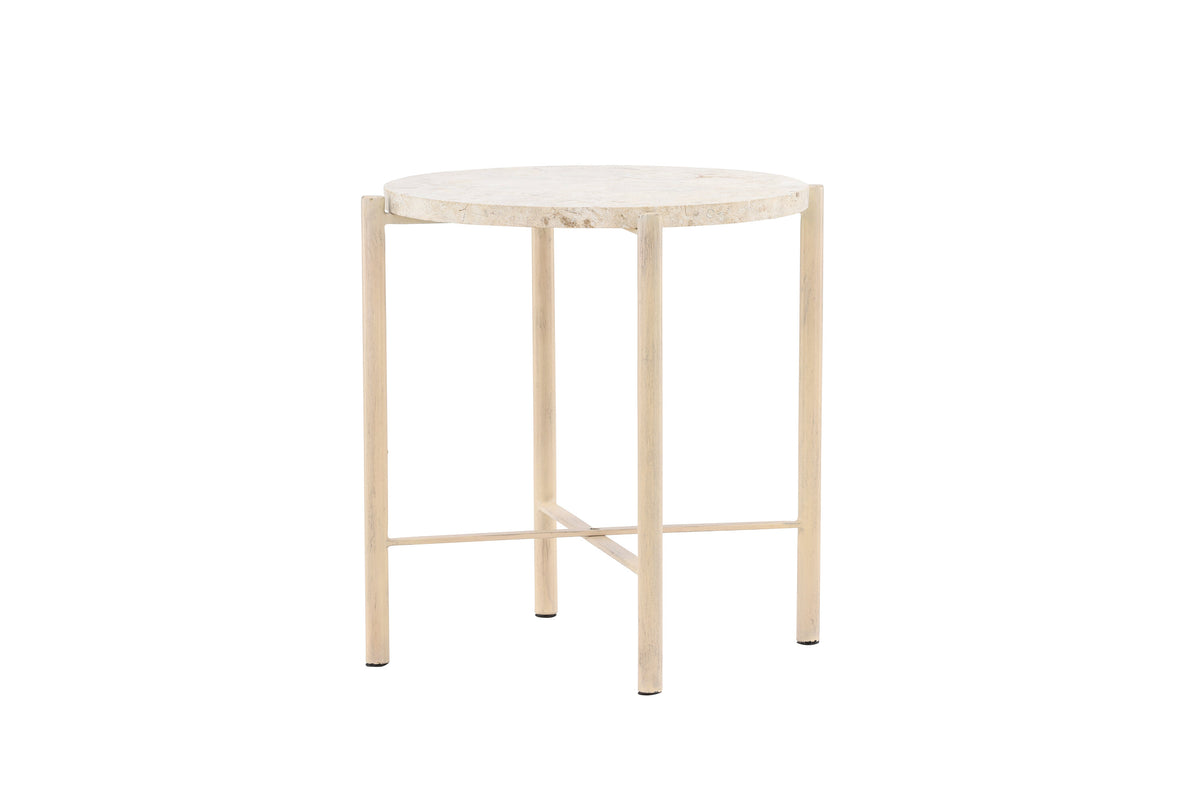 Sandhamn soffbord Ø40 cm beige mactansten
