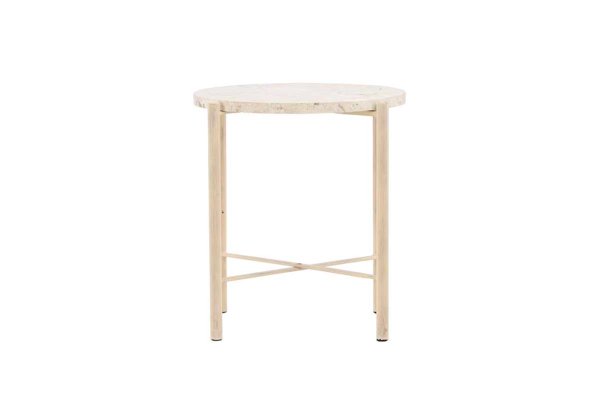 Sandhamn soffbord Ø40 cm beige mactansten