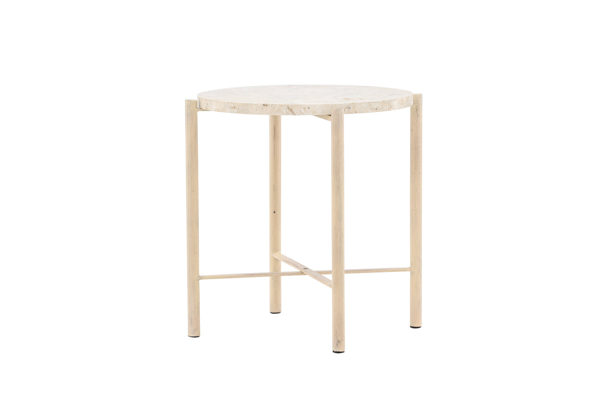 Sandhamn soffbord Ø40 cm beige mactansten