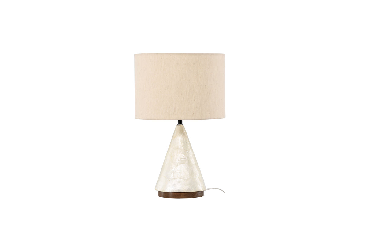 Donsö bordslampa Ø35 cm naturfärgade capizskal