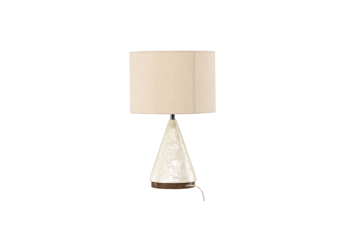 Donsö bordslampa Ø35 cm naturfärgade capizskal