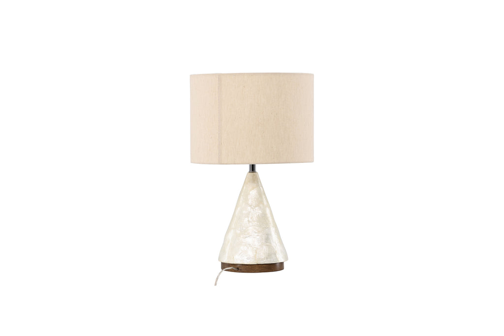 Donsö bordslampa Ø35 cm naturfärgade capizskal
