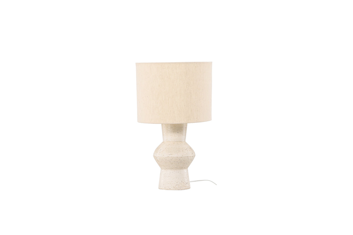 Valön bordslampa Ø30 cm terrakotta och elfenbensvit jute