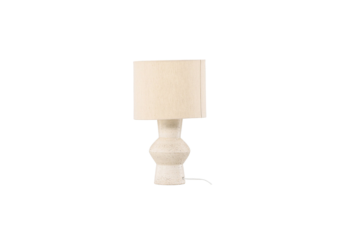 Valön bordslampa Ø30 cm terrakotta och elfenbensvit jute