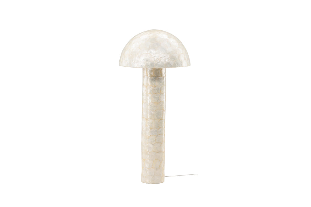 Lindön golvlampa Ø55 cm naturfärgade capizskal