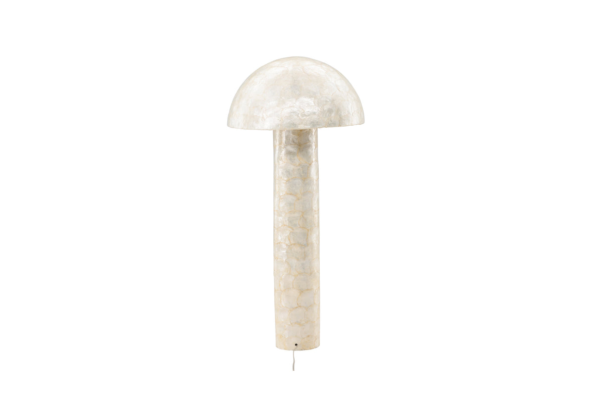 Lindön golvlampa Ø55 cm naturfärgade capizskal