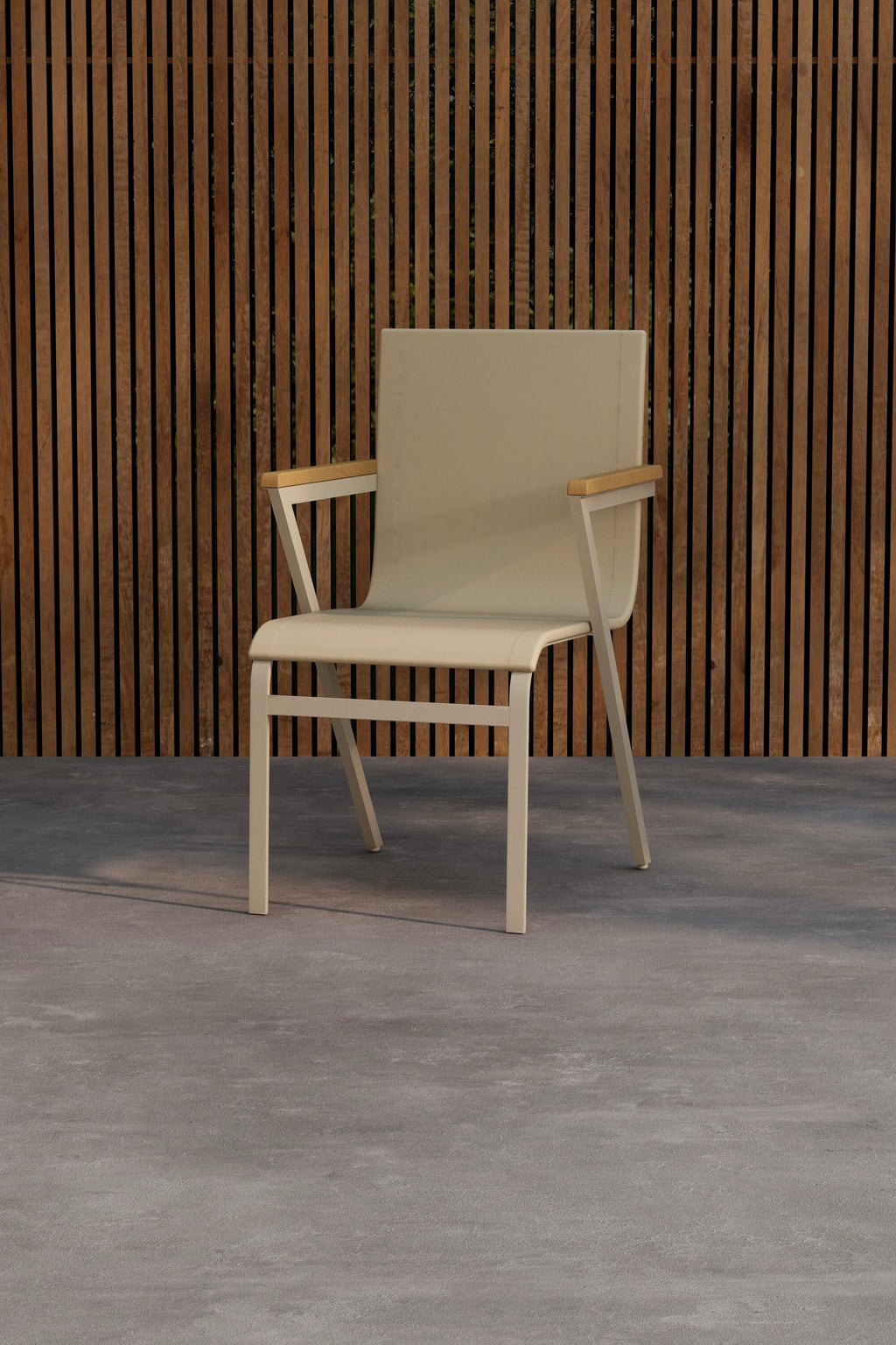 Mexico matstol 6-pack beige teak