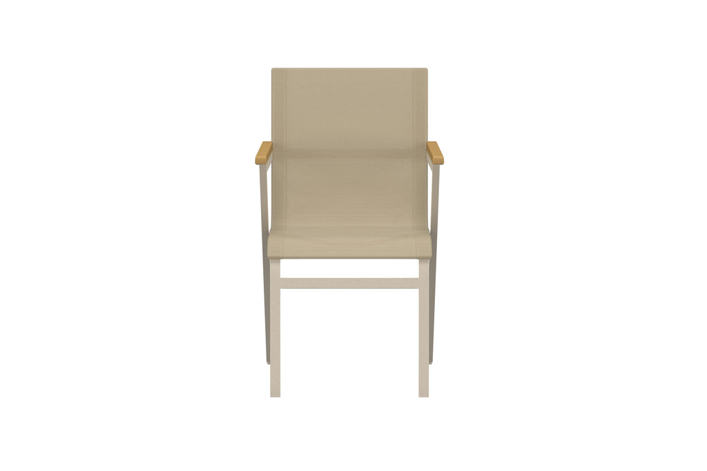 Mexico matstol 6-pack beige teak