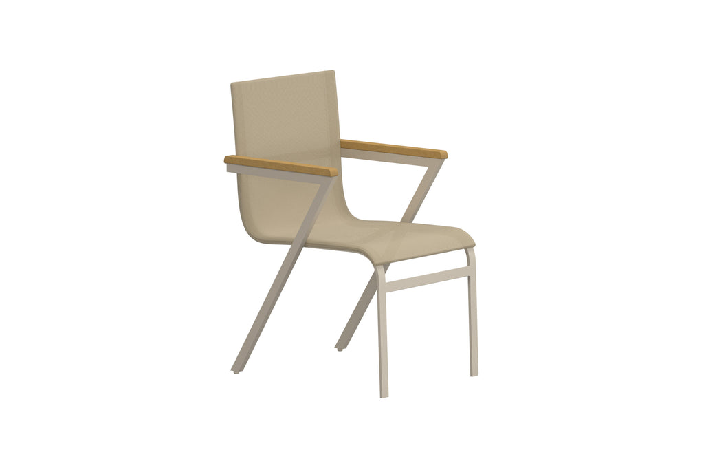 Mexico matstol 6-pack beige teak