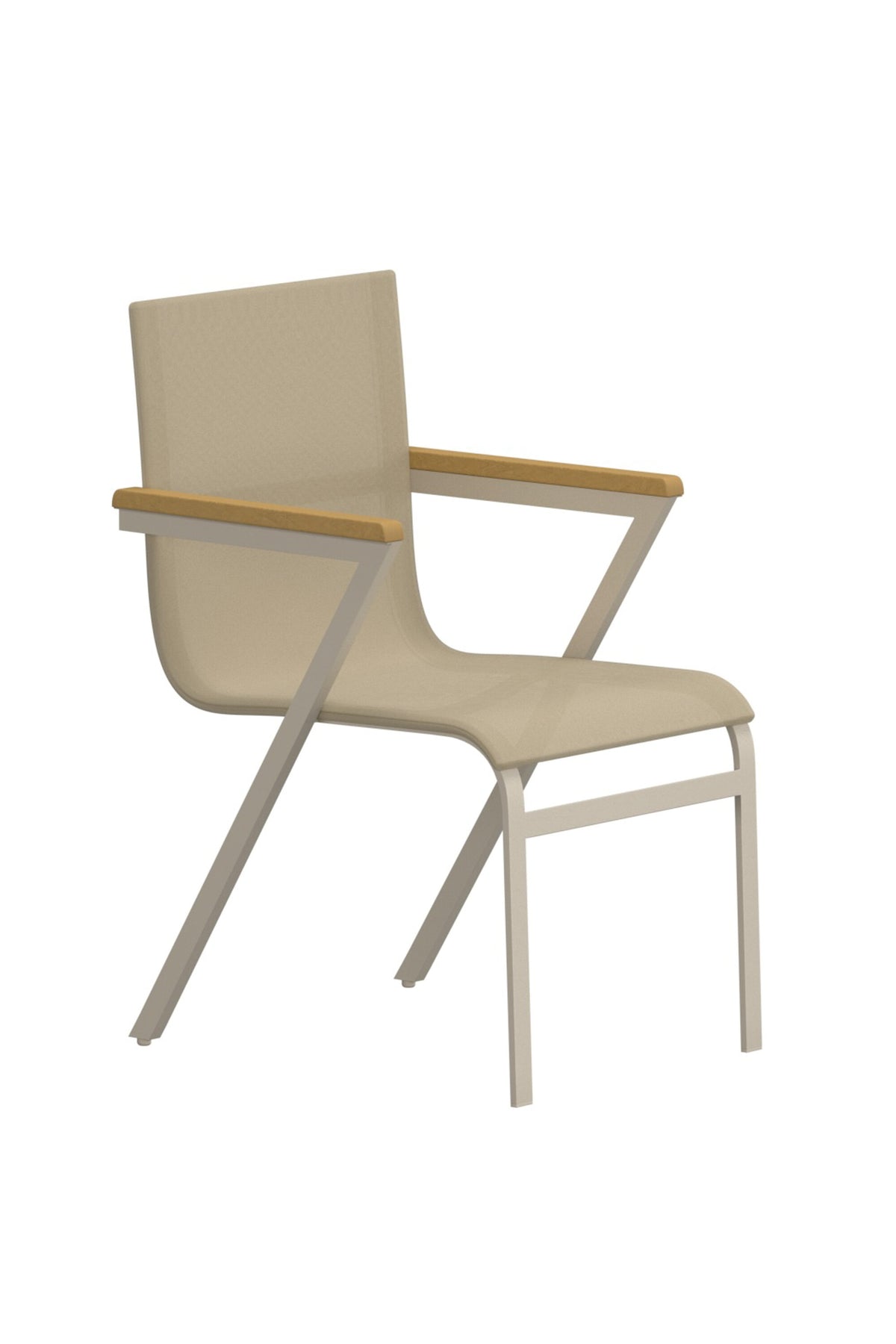 Mexico matstol 6-pack beige teak