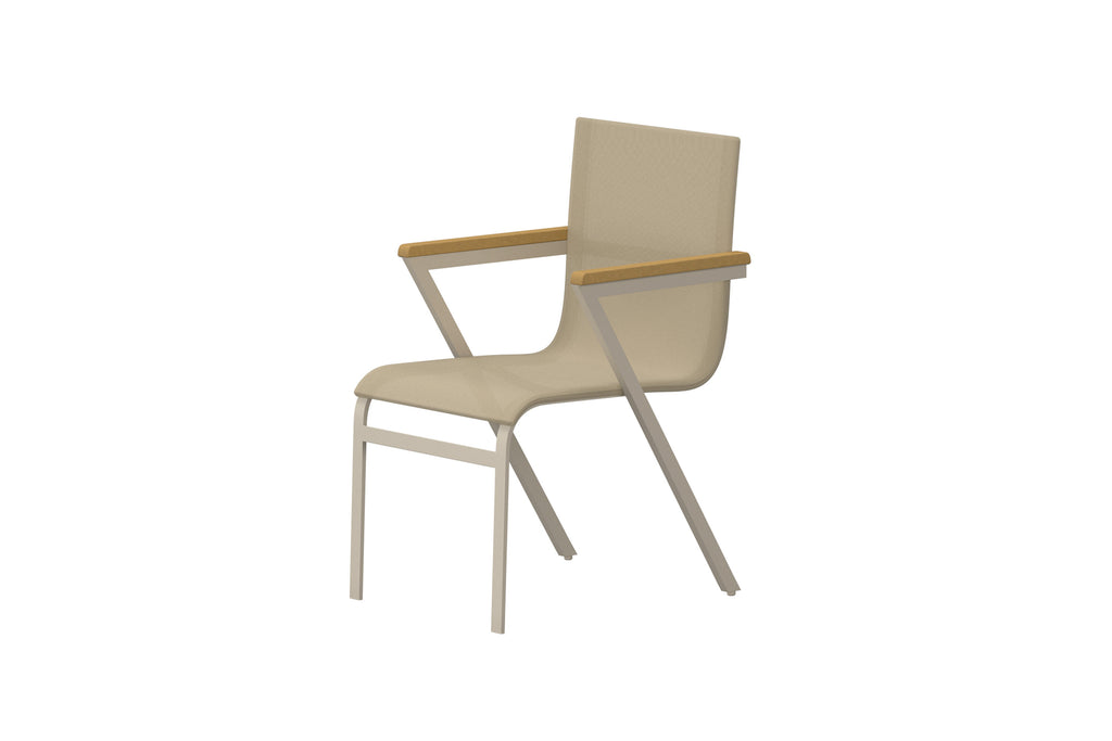 Mexico matstol 6-pack beige teak
