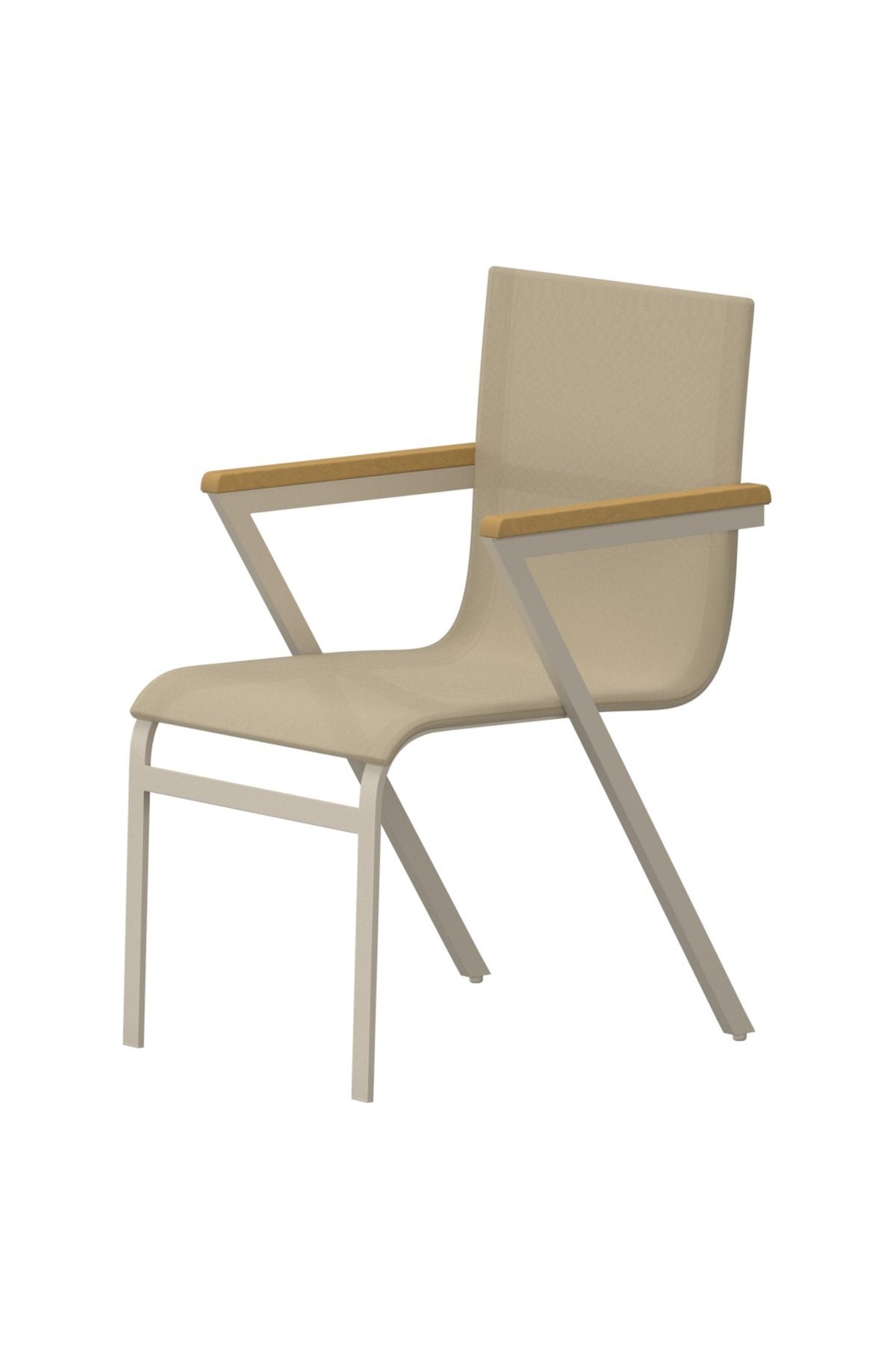 Mexico matstol 6-pack beige teak