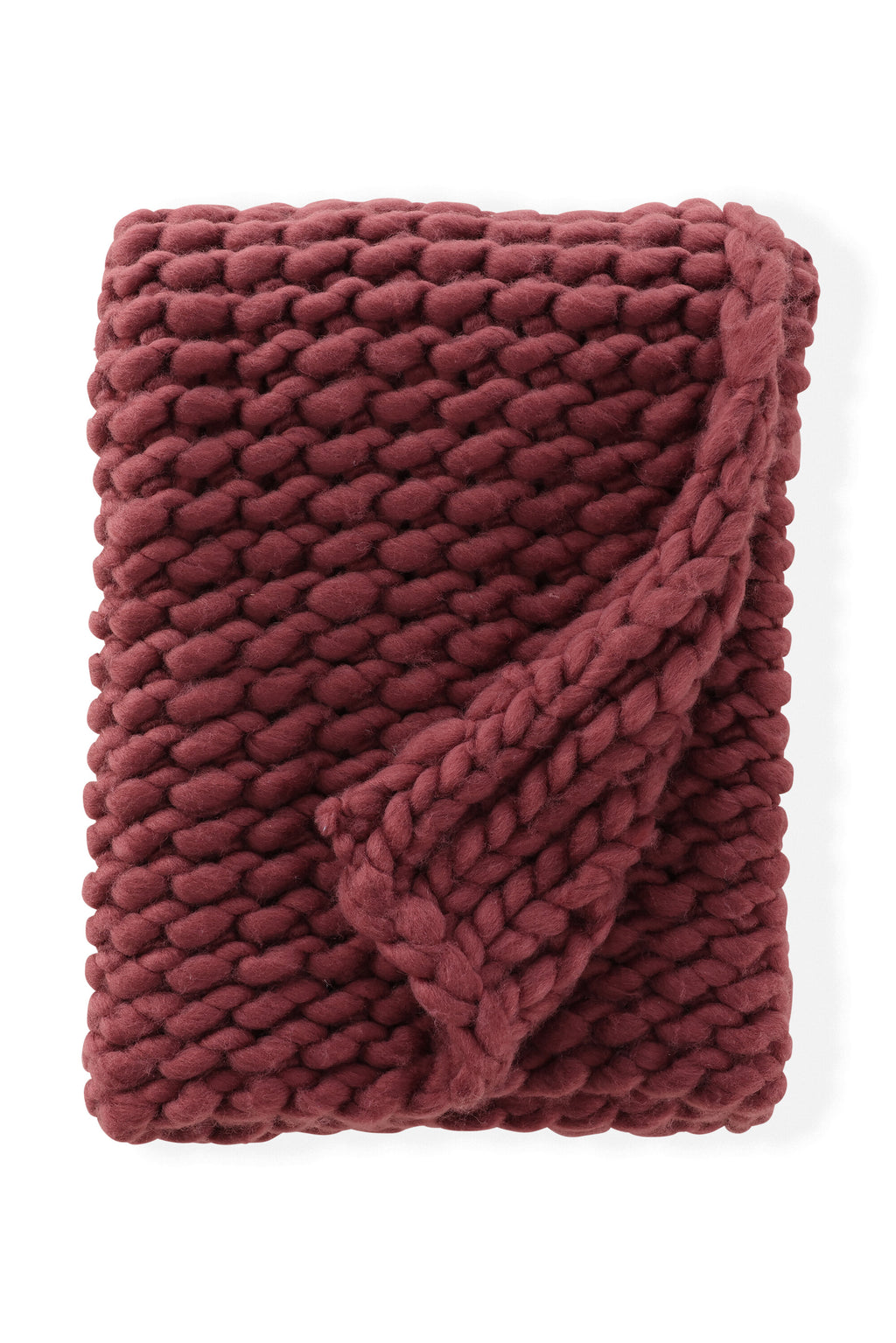 Kate pläd 170x130 cm vinröd polyester