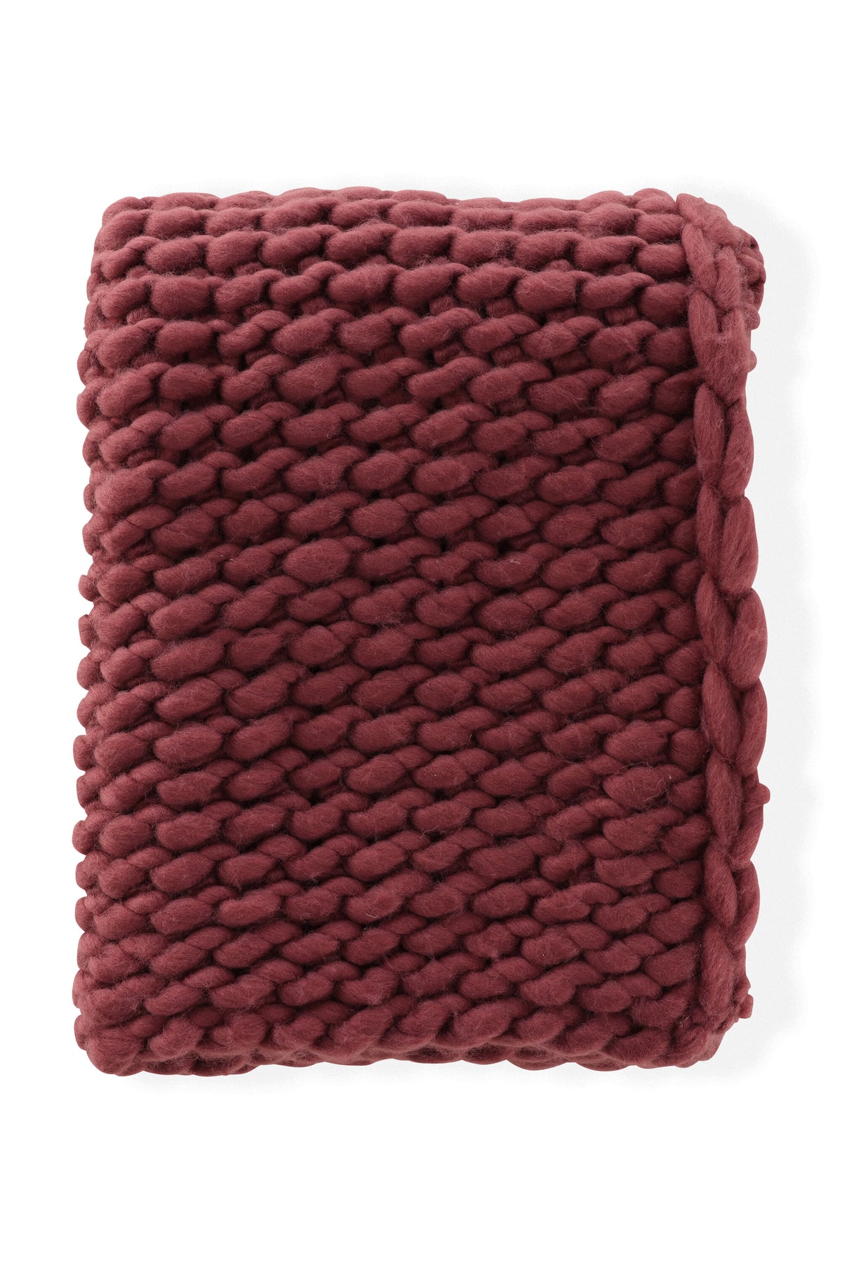 Kate pläd 170x130 cm vinröd polyester