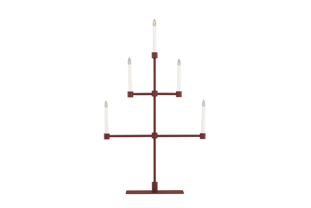 Avoriaz bordslampa mörkröd metall