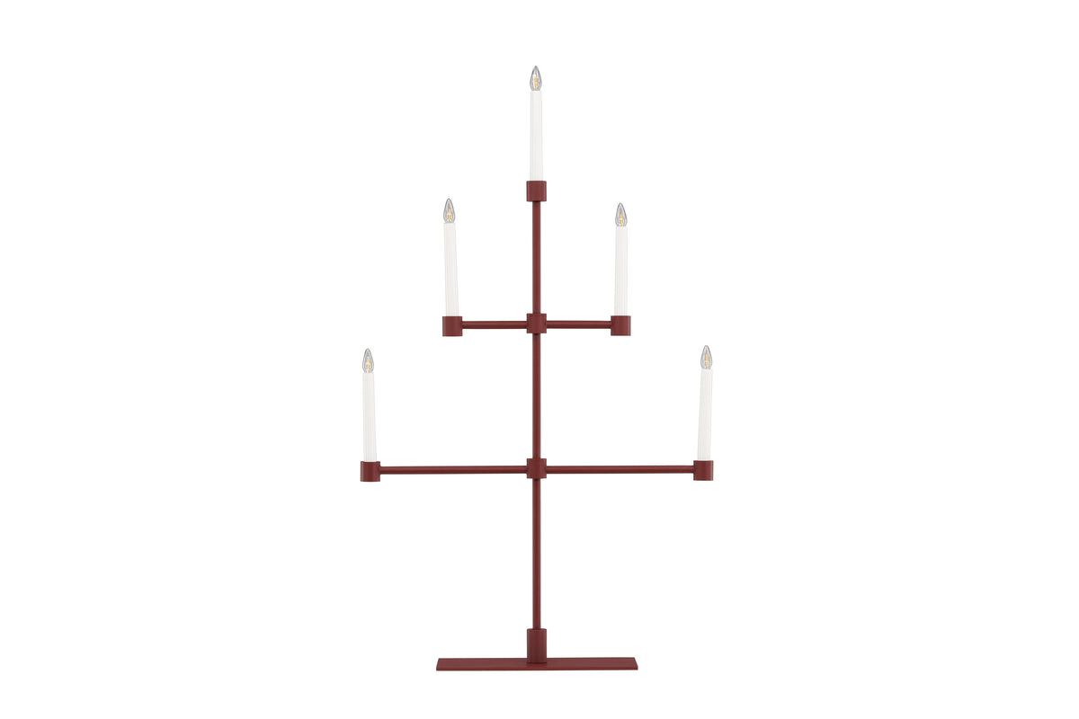 Avoriaz bordslampa mörkröd metall
