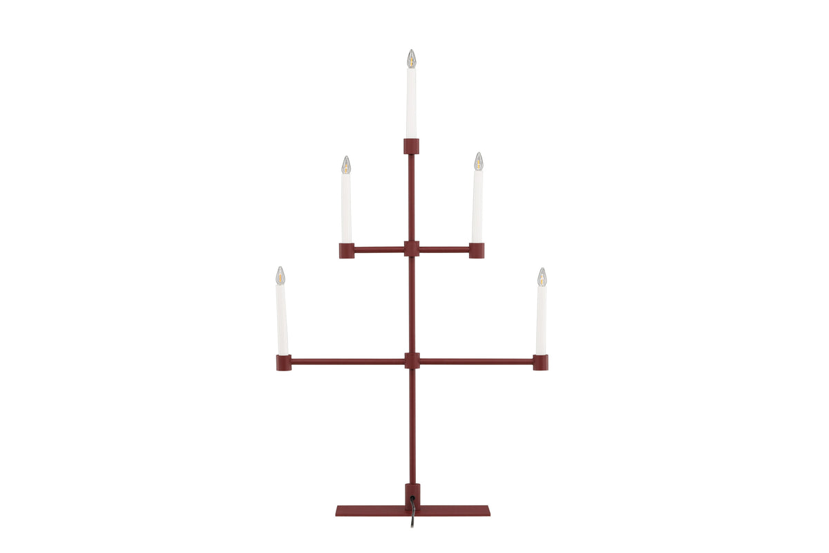 Avoriaz bordslampa mörkröd metall