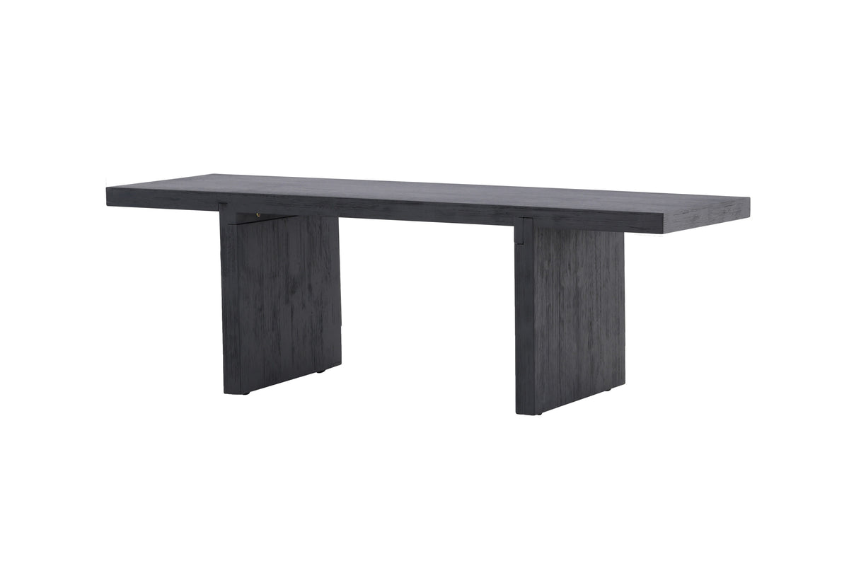 Yakunik soffbord 120x38 cm svart MDF och gummiträ