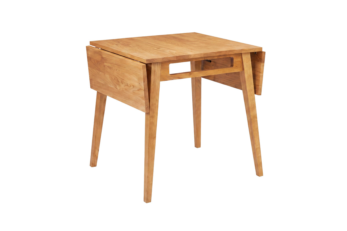 Yakidon matbord 60x60 cm ekmönstrad MDF och gummiträ