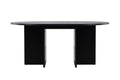 Strada matbord 120/170x120x74 cm svart ekfaner