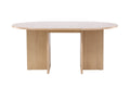 Strada matbord 120/170x120x74 cm vitlaserad ekfaner
