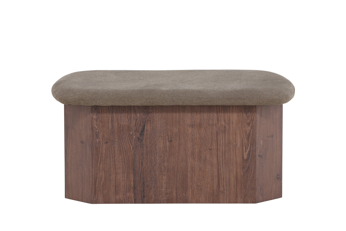 Todd fotpall mockabrun/brun