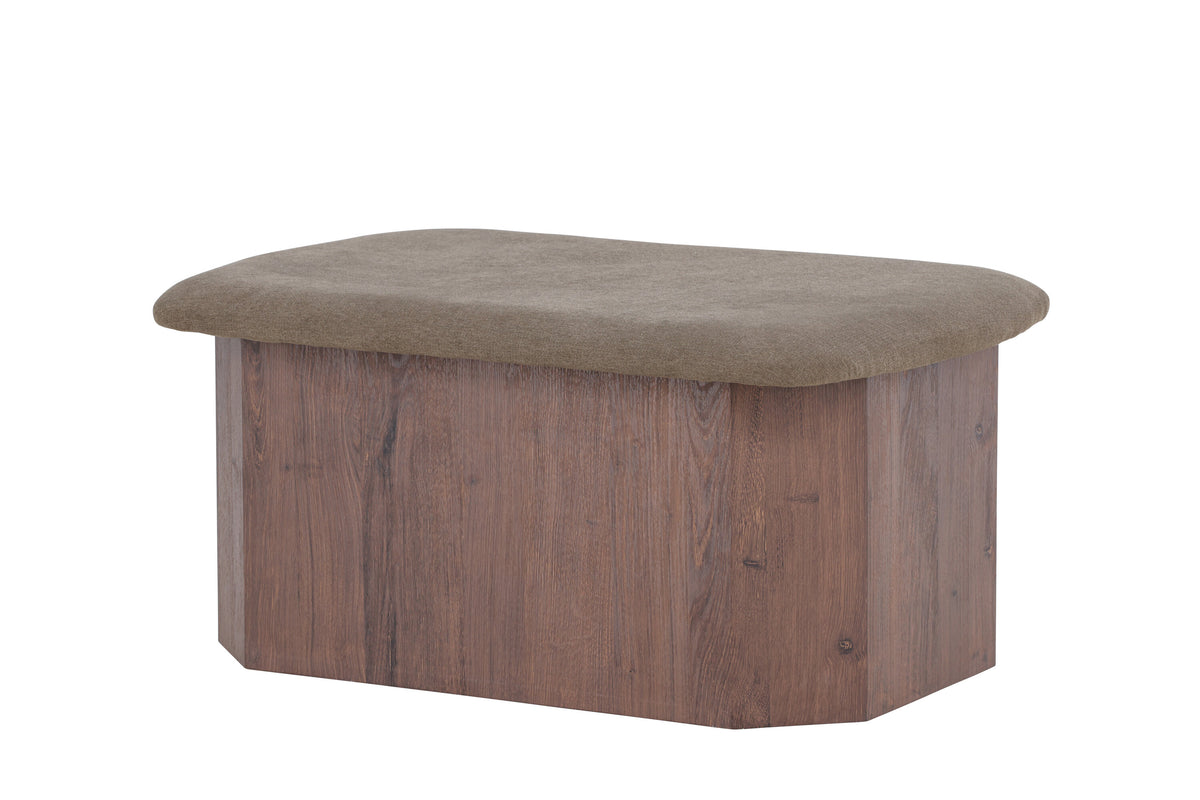 Todd fotpall mockabrun/brun