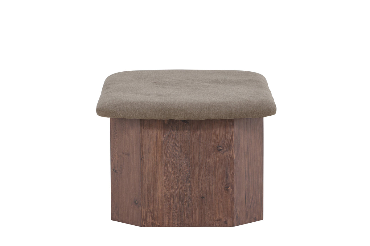 Todd fotpall mockabrun/brun