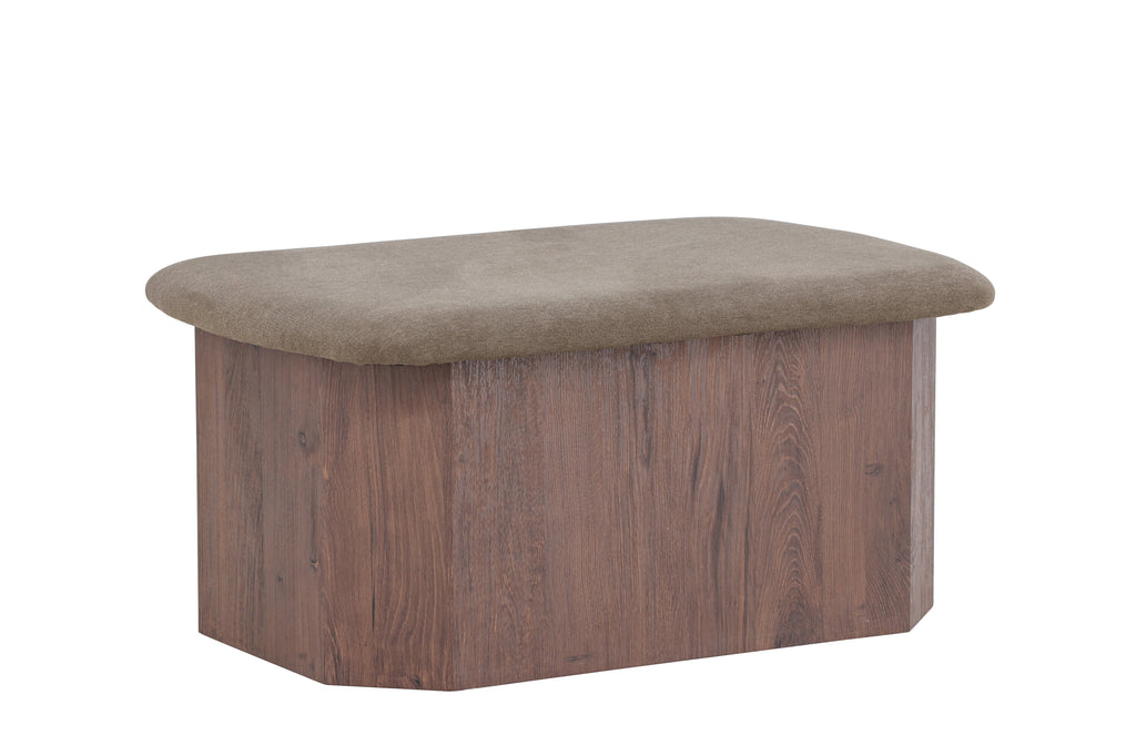 Todd fotpall mockabrun/brun