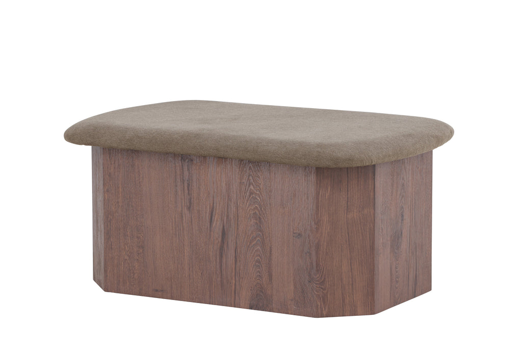 Todd fotpall mockabrun/brun