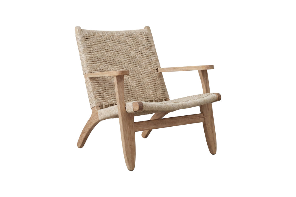 Lazy fåtölj vitlaserad/beige