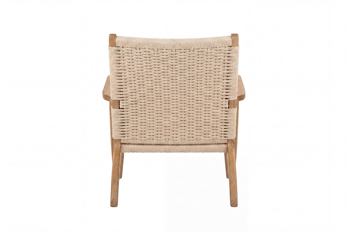 Lazy fåtölj vitlaserad/beige