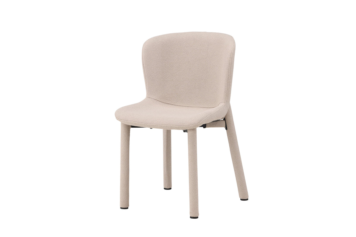 Astoria matstol 2-pack beige bouclé