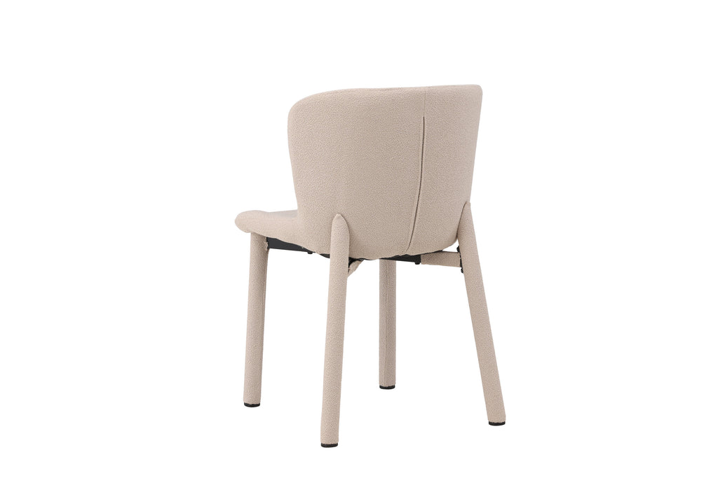 Astoria matstol 2-pack beige bouclé