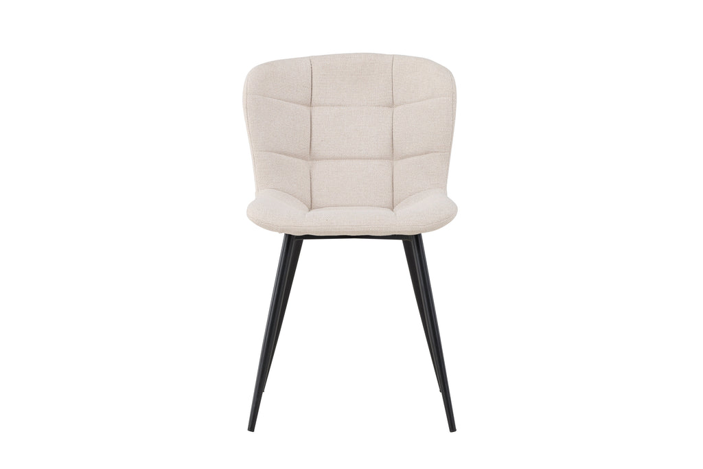Lily matstol 2-pack svart och beige