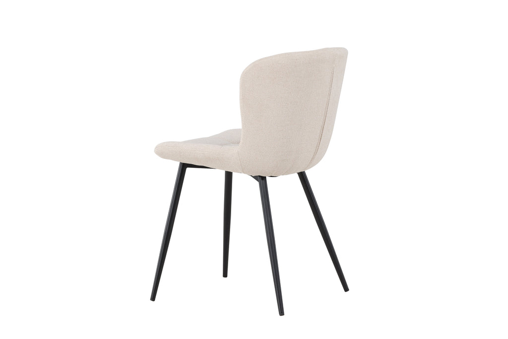 Lily matstol 2-pack svart och beige