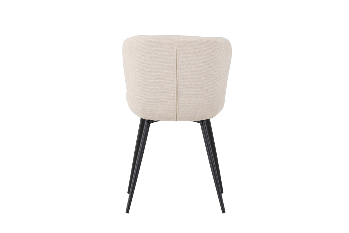 Lily matstol 2-pack svart och beige