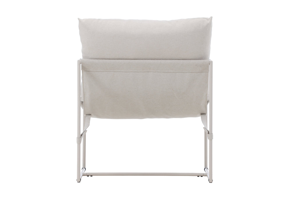 Joline fåtölj beige tyg med linnekänsla