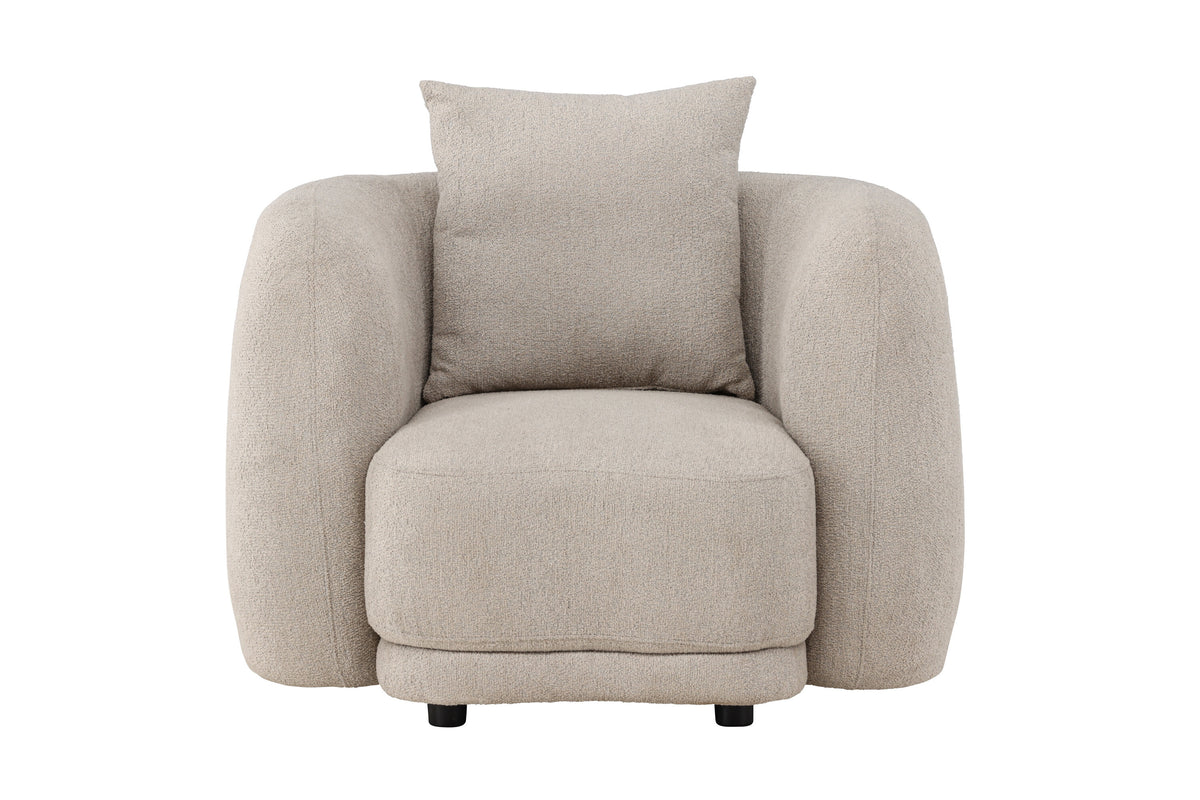 Cielo fåtölj beige bouclé